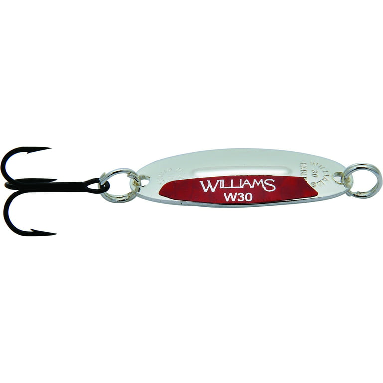 Williams 1 1/2 Junior Wabler Spoon Fishing Lure, Fire, 1/7 Oz