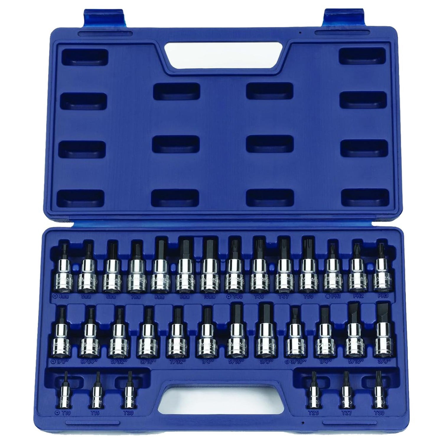 Williams 3/8" - 1/4" Drive Metric/SAE Socket Bit Set (32-Piece)