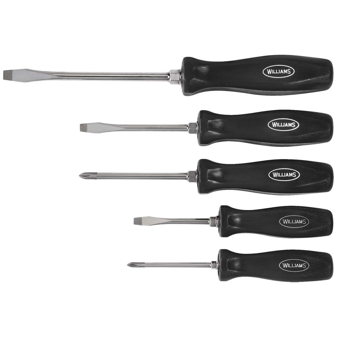 Williams 100P-5MD 5-Piece Premium Mixed Screwdriver Set