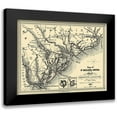 thumbnail image 1 of Williams 24x19 Black Modern Framed Museum Art Print Titled - St Helena Sound - Williams 1861, 1 of 5