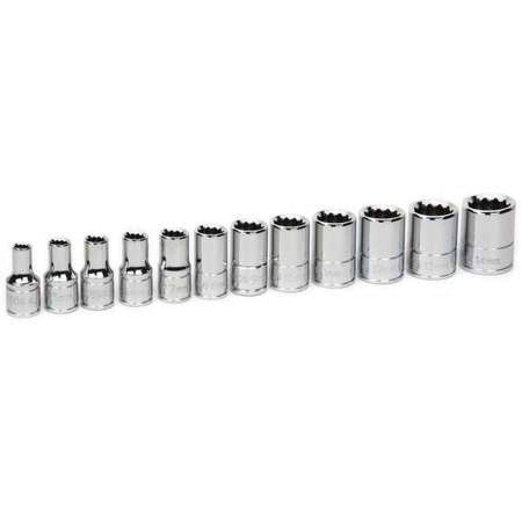 Williams 30925 1/4-Inch Drive Shallow 12-Point Socket Set, 12