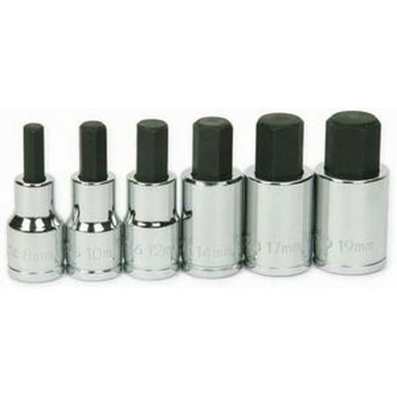 Williams 32904 6-Piece Metric Hex Bit Socket Set
