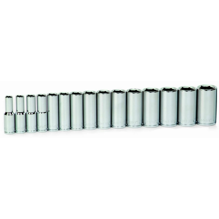 GEARWRENCH 1/4 In. Drive Low Profile 6-Point Metric Socket Set  12 Piece 81394