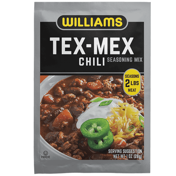 Williams Chili Seasoning, Tex-Mex Style, 1 oz