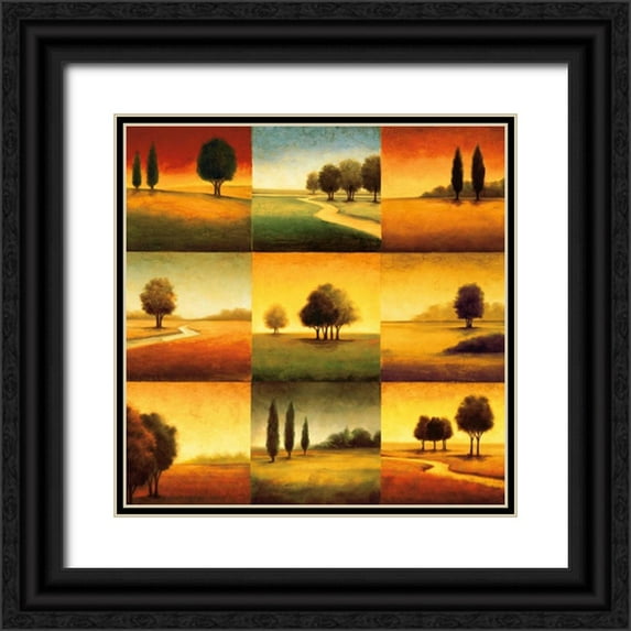 Williams, Gregory 26x26 Black Ornate Wood Framed with Double Matting Museum Art Print Titled - Landscape Perspectives