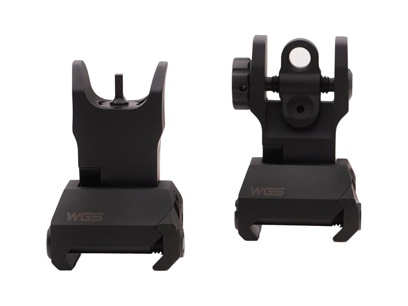 Williams Gun Sight Blackout Picatinny Rail Folding Sight, Set, Black