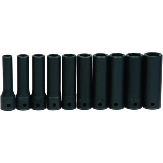 Williams JHWMS1410HRC SUPERTORQUE 10Piece 1/2Inch Drive Metric Deep