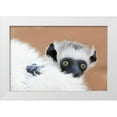 thumbnail image 1 of Williams, Joanne 18x13 White Modern Wood Framed Museum Art Print Titled - Madagascar Verreaus sifaka baby and mother, 1 of 4