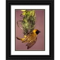 thumbnail image 1 of Williams, Joanne 24x32 Black Ornate Wood Framed with Double Matting Museum Art Print Titled - Kenya Masked weaver bird building a nest, 1 of 4