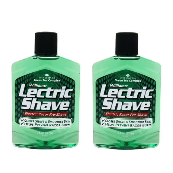 Williams Lectric Shave Pre Electric Shave Lotion Regular - 7 Oz, 2 Pack
