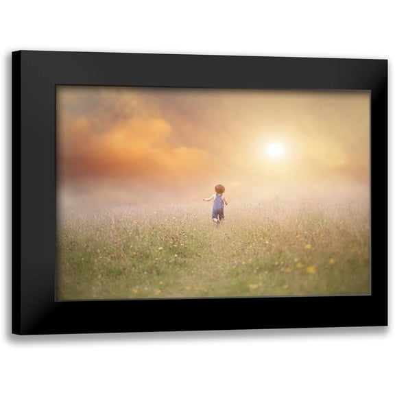 Williams, Lynne 14x11 Black Modern Framed Museum Art Print Titled - Run