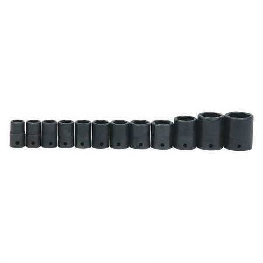 Williams MS-4-12HRC 12-Piece 1/2-Inch Drive Metric Shallow 6 Point Impact Socket Set