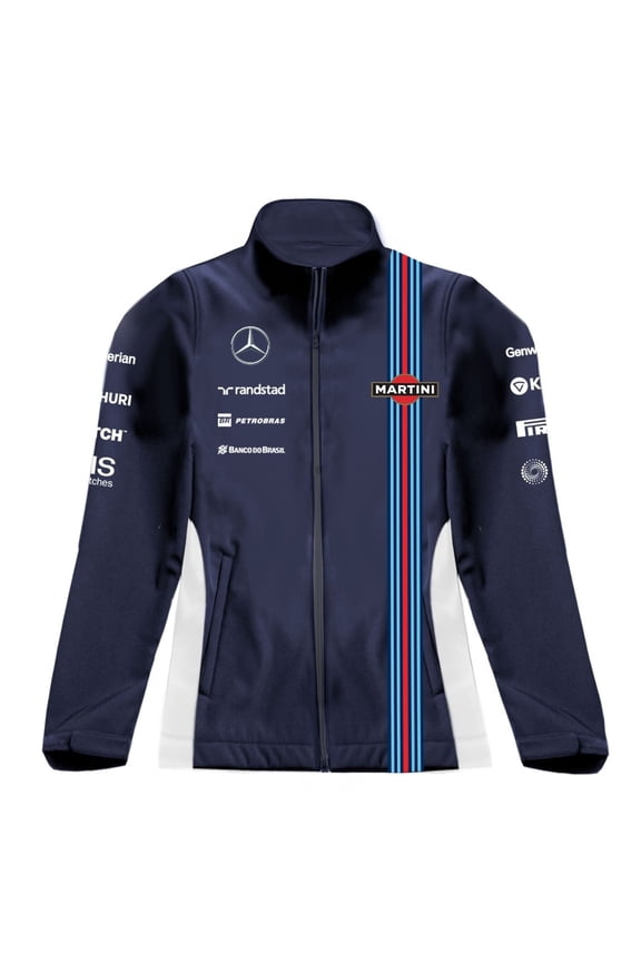 Williams Martini Racing Women's Team Softshell Track Jacket Navy