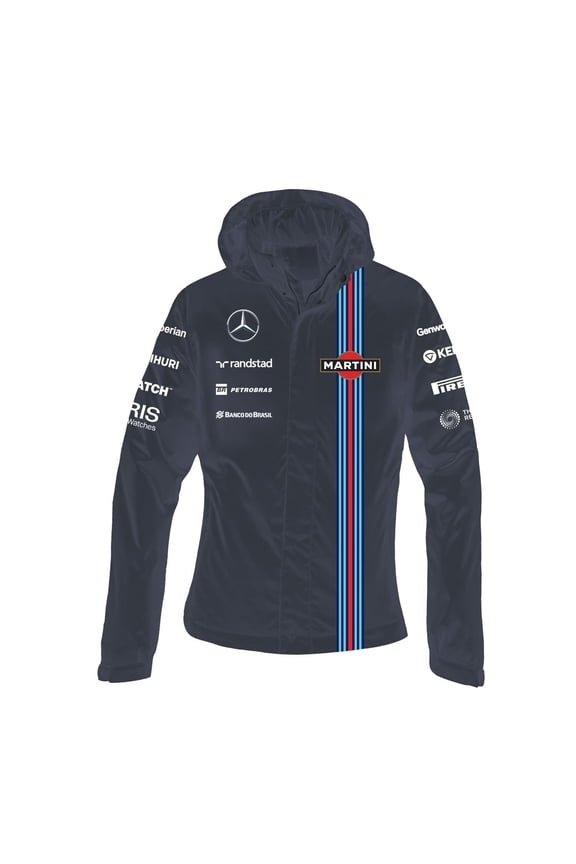 Williams Martini Racing Women's Team Waterproof Jacket Navy