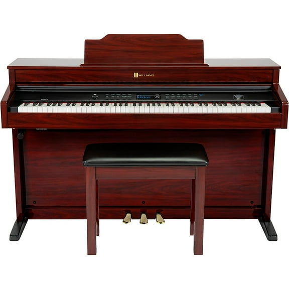 Williams Overture III Digital Piano Mahogany Red
