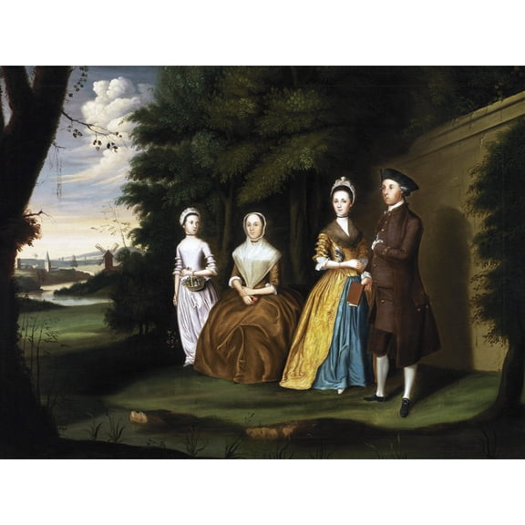 Williams Portrait The Wiley Family Painting Extra Large Art Print Wall Mural Poster Premium XL