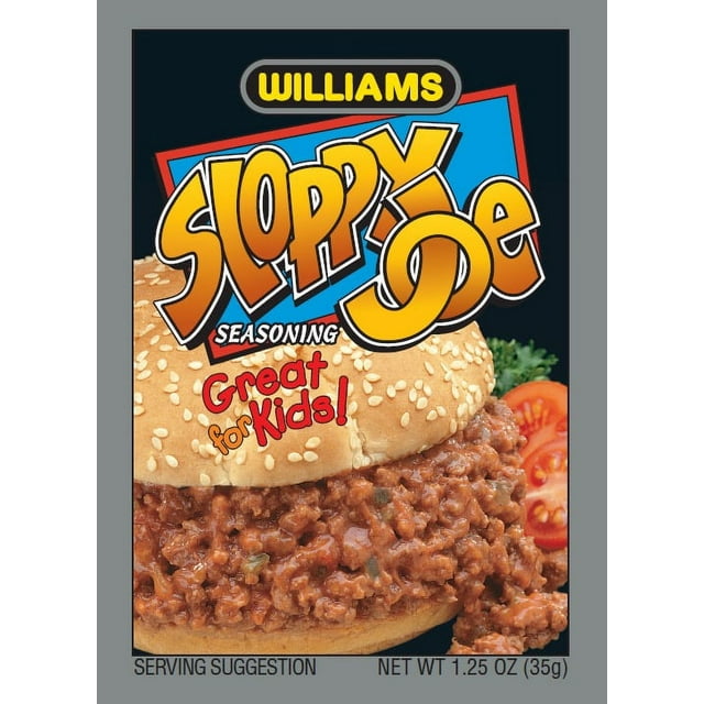 Williams Sloppy Joe Seasoning, Spices & Seasoning, 1,25 oz Packet
