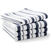 Williams-Sonoma Classic Striped Dishcloths, Dishrags, Navy Blue (Set of 4)