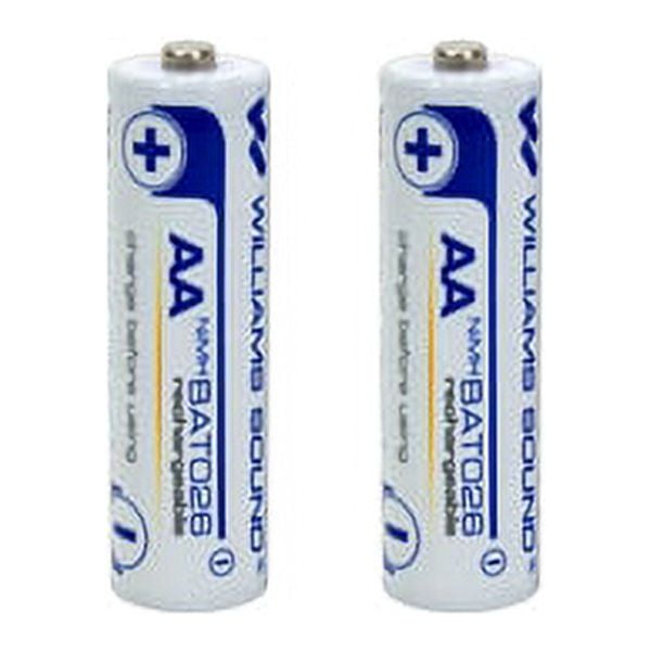 Williams Sound BAT 026 AA NiMH Rechargeable Batteries 2 Count
