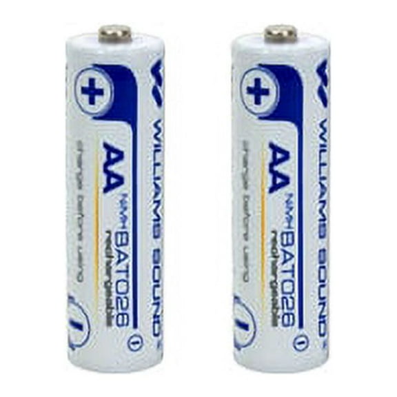 Williams Sound BAT 026 AA NiMH Rechargeable Batteries 2 Count