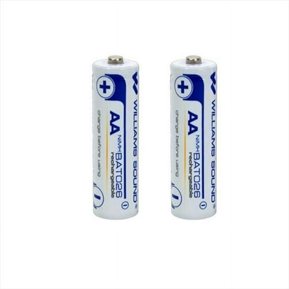 Williams Sound BAT026-2 AA NiMH Rechargeable Batteries, 2 Count