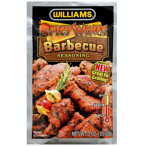 Williams Spicy Wings Barbecue Seasoning,