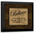 thumbnail image 1 of Williams, Todd 12x12 Black Modern Framed Museum Art Print Titled - Believe, 1 of 5