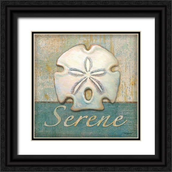 Williams, Todd 12x12 Black Ornate Wood Framed with Double Matting Museum Art Print Titled - Serene