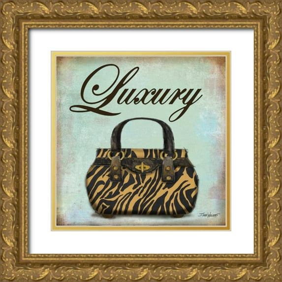 Williams, Todd 12x12 Gold Ornate Wood Framed with Double Matting Museum Art Print Titled - Tiger Purse