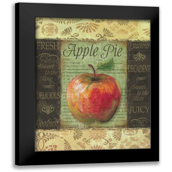 Williams, Todd 12x14 Black Modern Framed Museum Art Print Titled - Apple Pie