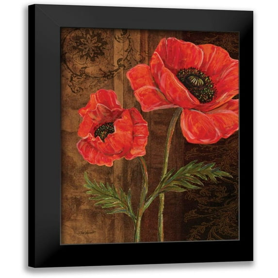 Williams, Todd 12x14 Black Modern Framed Museum Art Print Titled - Poppy Portrait I