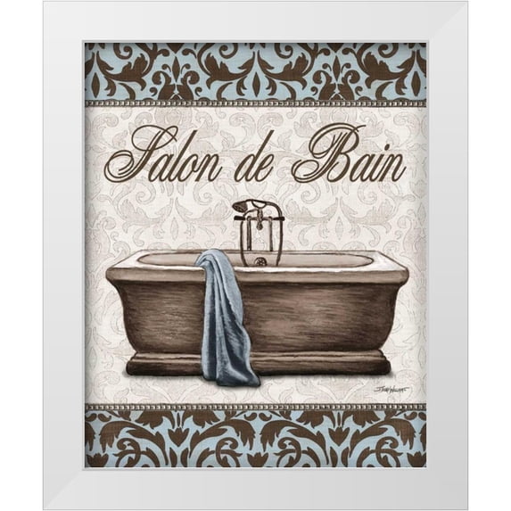 Williams, Todd 12x14 White Modern Wood Framed Museum Art Print Titled - Modern Tub