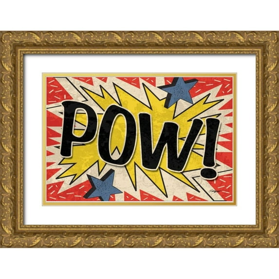 Williams, Todd 14x11 Gold Ornate Wood Framed with Double Matting Museum Art Print Titled - Pow