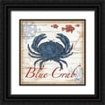 thumbnail image 1 of Williams, Todd 20x20 Black Ornate Wood Framed with Double Matting Museum Art Print Titled - Blue Crab, 1 of 4