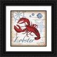 thumbnail image 1 of Williams, Todd 20x20 Black Ornate Wood Framed with Double Matting Museum Art Print Titled - Lobster, 1 of 4