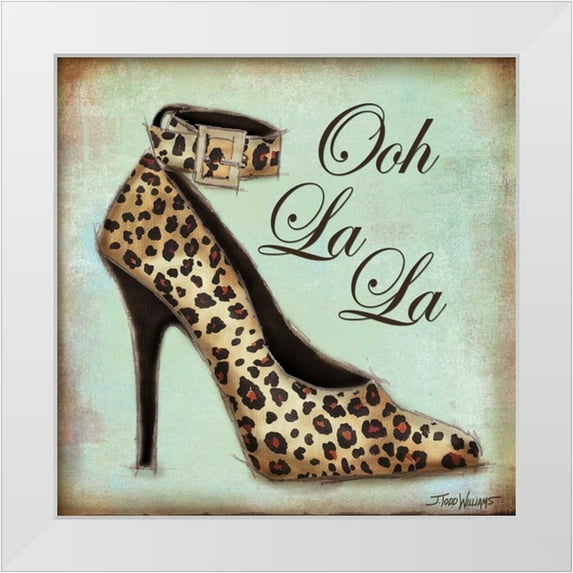 Williams, Todd 20x20 White Modern Wood Framed Museum Art Print Titled - Exotic Shoe I