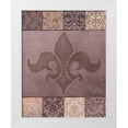thumbnail image 1 of Williams, Todd 20x24 White Modern Wood Framed Museum Art Print Titled - Fleur de Lis II, 1 of 4