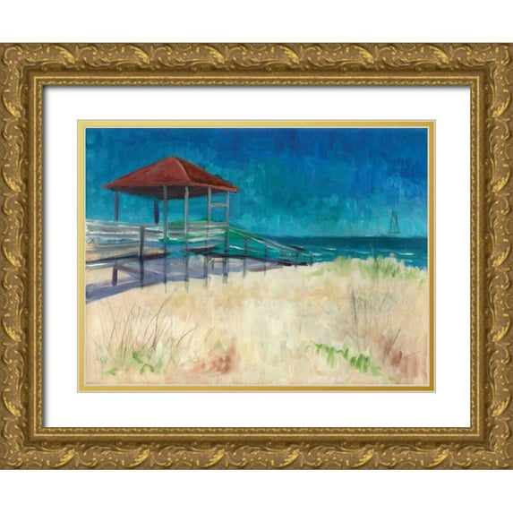 Williams, Todd 24x19 Gold Ornate Wood Framed with Double Matting Museum Art Print Titled - Coastal