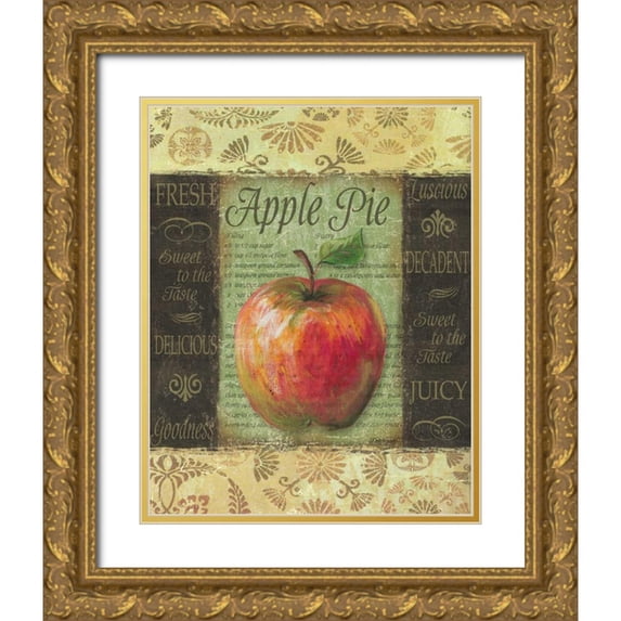 Williams, Todd 26x32 Gold Ornate Wood Framed with Double Matting Museum Art Print Titled - Apple Pie