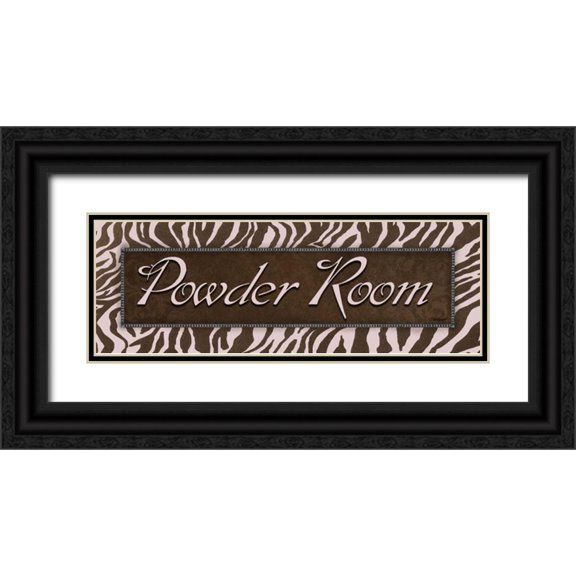 Williams, Todd 32x14 Black Ornate Wood Framed with Double Matting Museum Art Print Titled - Powder Room