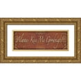 thumbnail image 1 of Williams, Todd 32x14 Gold Ornate Wood Framed with Double Matting Museum Art Print Titled - Always Kiss Me Goodnight, 1 of 4