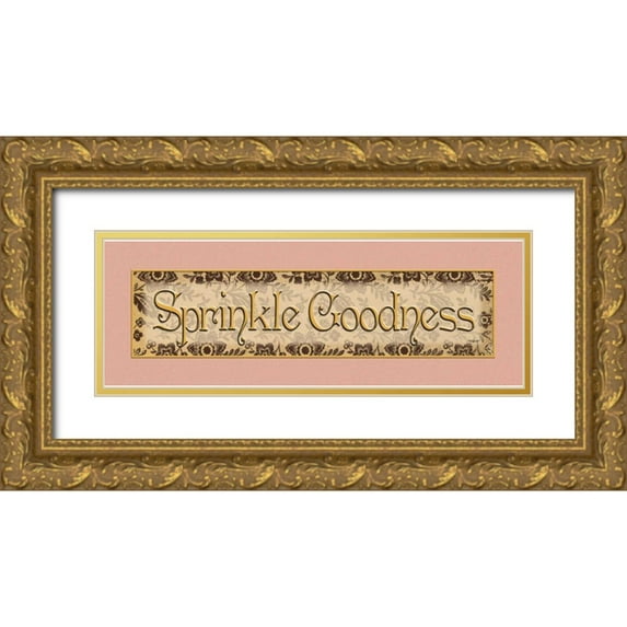 Williams, Todd 32x14 Gold Ornate Wood Framed with Double Matting Museum Art Print Titled - Sprinkle Goodness