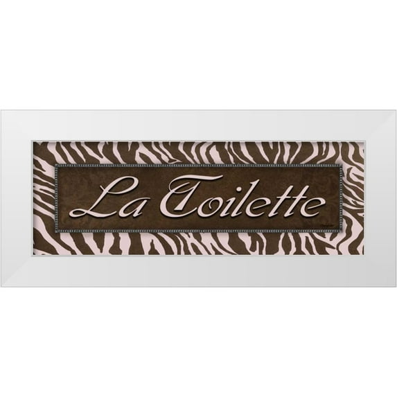 Williams, Todd 32x14 White Modern Wood Framed Museum Art Print Titled - La Toilette