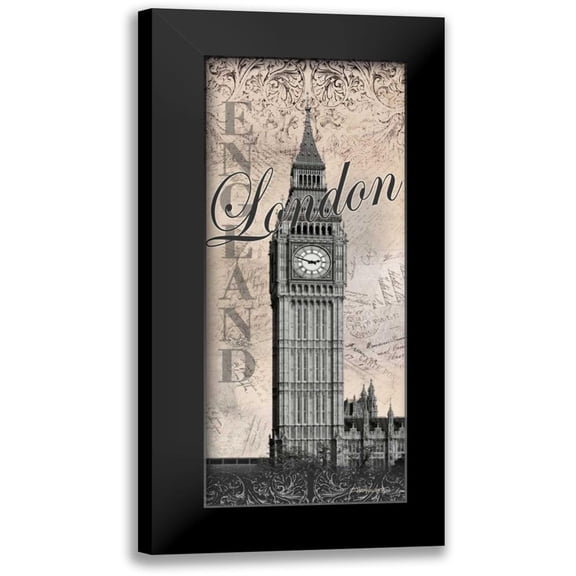 Williams, Todd 8x14 Black Modern Framed Museum Art Print Titled - Big Ben