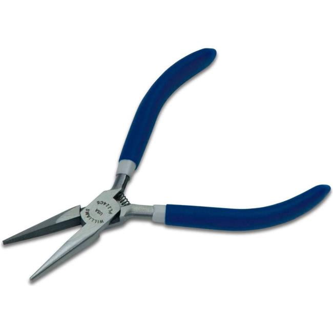Williams Tools B3191136 Needle Nose Plier - Plastic Dipped Handle - 4.5 in. - Blue