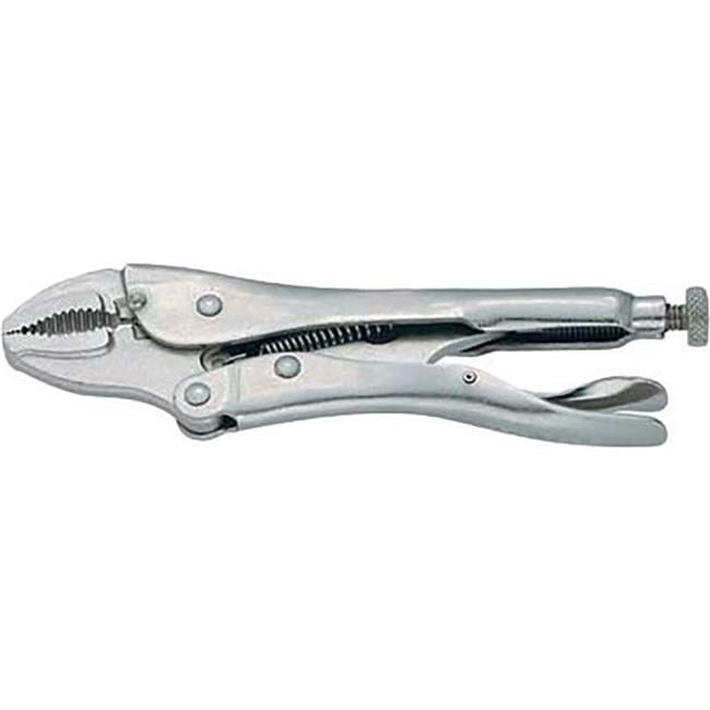 Williams Tools B3191151 7 in. Curved Jaw with Wire Cutter Locking Plier - Silver