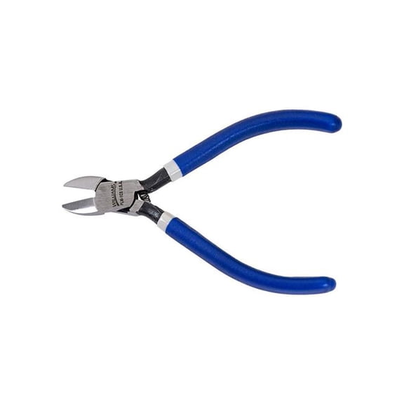 Williams Tools B3191356 4.25 in. Diagonal Flush Cutting Plier with Spring - Blue