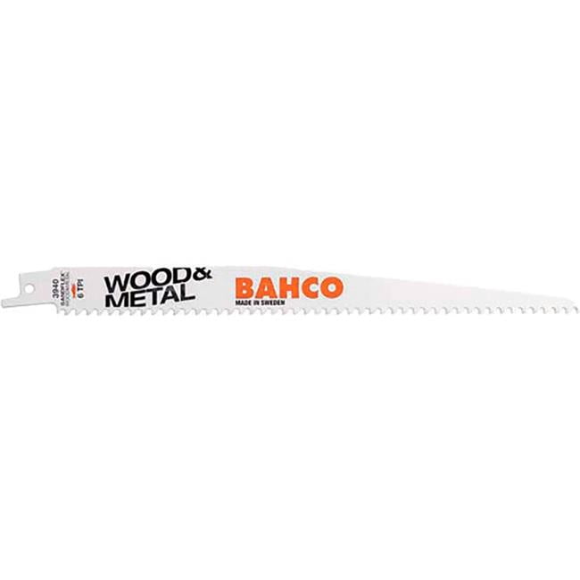 Williams Tools B3191368 Bahco 9 in. 6 TPI Slope-Shaped Reciprocating Saw Blade - Pack of 10