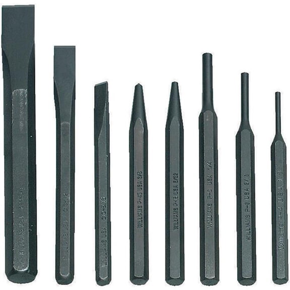 Williams Tools B3191380 Punch & Chisel Set - 8 Piece