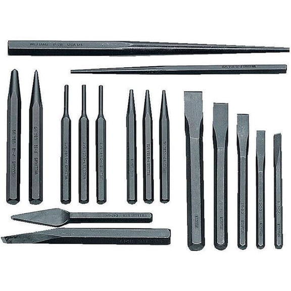 Williams Tools B3191410 Punch & Chisel Set - 17 Piece